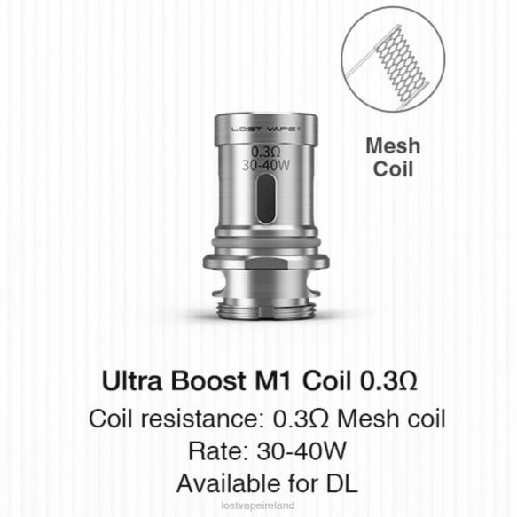 4042G346 Lost Vape Ultra Boost Coils (5-Pack) M1 V2 0.3ohm - Lost Vape Ireland