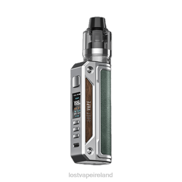 4042G13 Lost Vape Thelema Solo 100W Kit SS/Mineral Green - Lost Vape disposable