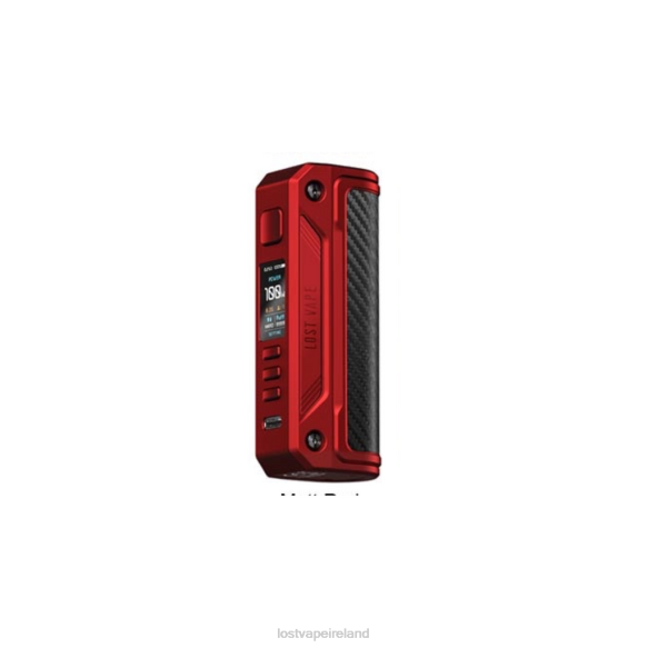 4042G253 Lost Vape Thelema Solo 100W Mod Matte Red/Carbon Fiber - Lost Vape disposable