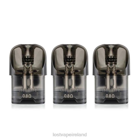 4042G125 Lost Vape URSA Replacement Pods | 2.5mL (3-Pack) Green 0.8ohm - Lost Vape flavors Ireland